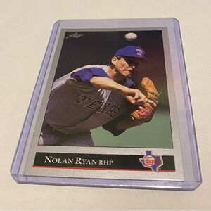 Nolan Ryan 1992 Leaf Baseball Card #41 Texas Rangers Vintage Collectible